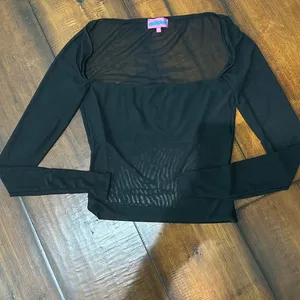 Edikted Mesh Black Long Sleeve thumbnail 1