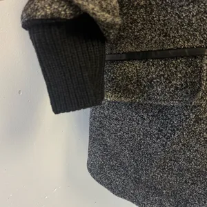 Vince Shawl Collar Asymmetrical Zip Wool Blend Lambskin‎ Trim Tweed Ines Coat XS thumbnail 9