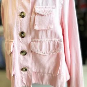 LOFT Pink Utility Jacket Small thumbnail 3