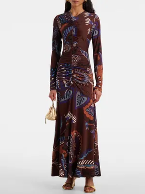 NWT FARM Rio Delicate Garden Long Sleeve Maxi Dress XS thumbnail 5