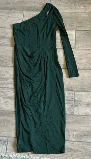Pretty garden one shoulder dress Green Size M thumbnail 1
