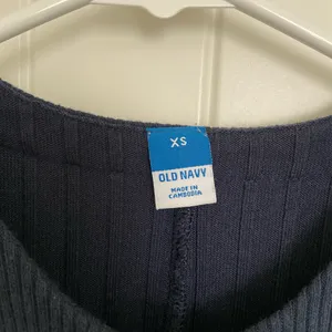 EUC Old Navy women’s navy blue bodycon ribbed stretch midi dress‎ XS thumbnail 4