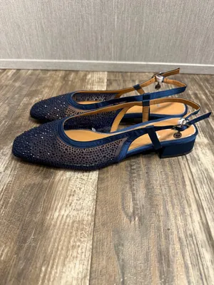 NWOB J. Renee Women’s Navy Slingback Low Heel Pumps Size 8.5 thumbnail 14