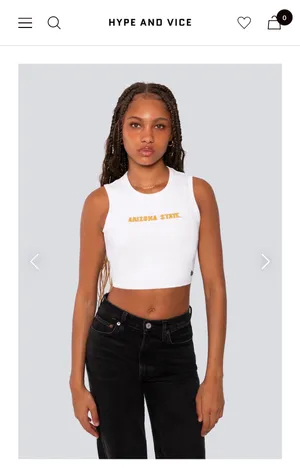Arizona state university hype and vice cropped tanktop thumbnail 5