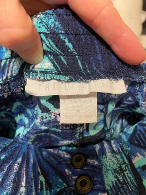 Vintage 1990’s The Limited Blue Patterned Button-Front Women's Skirt Size Medium thumbnail 9