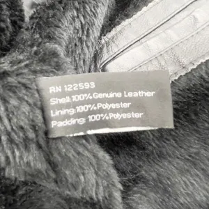 Ivy And Shania Women‎ Leather Jacket XL Belted Faux Fur Hooded Winter Edgy thumbnail 12