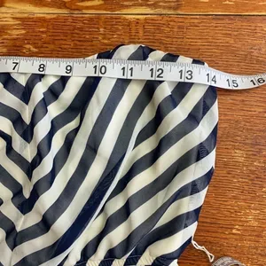 RUBY ROX SUN DRESS STRAPLESS Blue White Stripe thumbnail 6