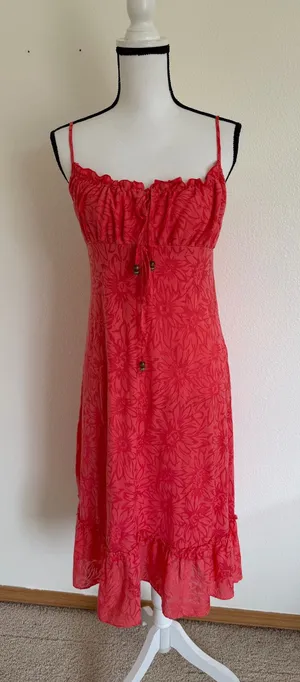 Vintage Floral Midi Dress thumbnail 1