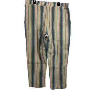 Angel jeans 100% cotton gauze striped wide leg pants Beachy boho 1X thumbnail 3