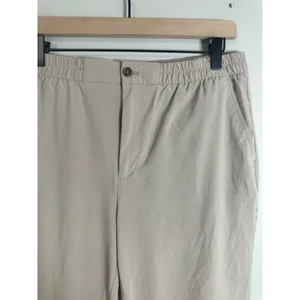 Banana Republic Airstretch Tapered Pant Khaki Beige Elastic Waist Ankle M thumbnail 6