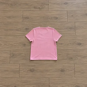 Urban Outfitters Pink Ribbed Fitted Crop Top thumbnail 3