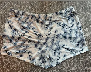 LUCKY BRAND Blue & White Tie-Dye Pajama Shorts - XL thumbnail 2