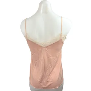 Revamped Women Pink Lace Trim Sleeveless V Neck Casual Camisole Blouse Top Sz S thumbnail 2