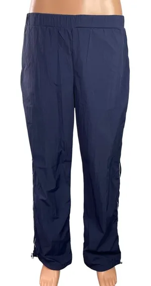 Princess Polly Womens Blue Elastic High Waist Straight Leg Trousers Pants Size 6 thumbnail 1