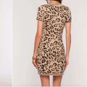 Heartloom‎ Vivette Leopard Print Knit Dress Sz L thumbnail 2