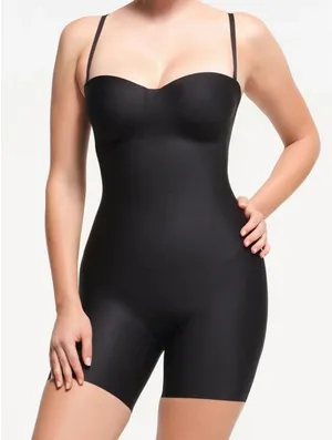NWT Women's Skims Body Underwire Mid-thigh Bodysuit Onyx/ Black Size XL thumbnail 1