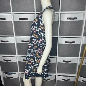 Anthropologie Porridge Petaluma Peep Hem Dress Navy Horse Print & Polka-Dot Hem thumbnail 11