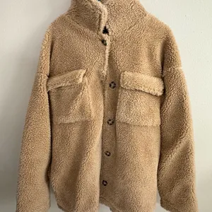 Forever 21‎ Tan Sherpa Teddy Jacket Large thumbnail 1
