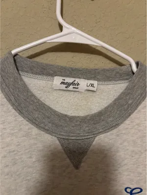The Mayfair Group Enjoy Today! Grey Crewneck Sweatshirt L/XL thumbnail 2
