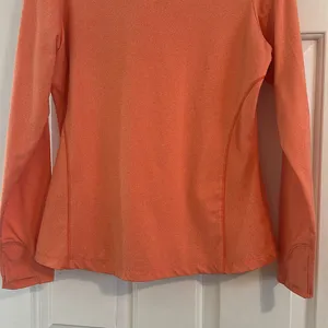 Rhoback Long Sleeve Quarter-Zip Pullover in‎ Coral thumbnail 8