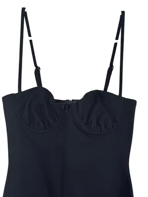 MAJORELLE Devon Mini Dress in Black XSmall New Womens Simple Babydoll thumbnail 5