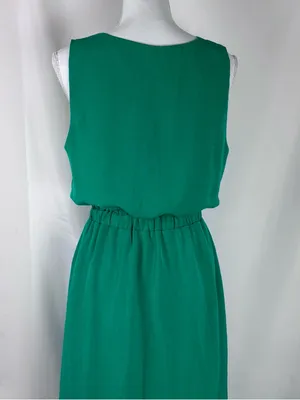 JACK by BB Dakota Emerald Green Maxi Dress M Strappy Slit front thumbnail 12