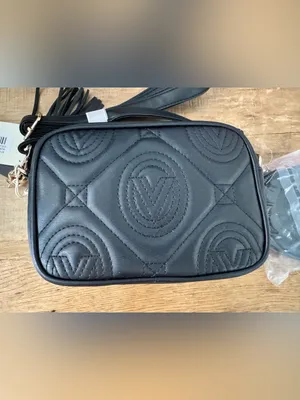 NWT Valentino Orlandi Black Vegan Leather Crossbody Bag with Change Purse $310 thumbnail 6