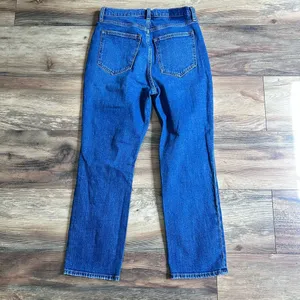Abercrombie & Fitch Ankle Straight Ultra High Rise Curve Love Distressed 27 4 S thumbnail 3