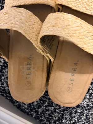 Serra Tan Braided Double-Strap Slide Sandals thumbnail 3