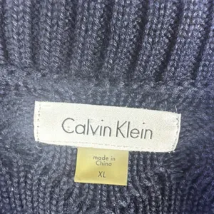 Calvin Klein Black cable knit Sweater Dress Women’s XL wrap lagenlook cottage thumbnail 6