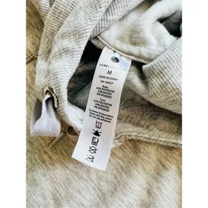 Yogalicious‎ Activewear Grey Hooded Fleece Pullover Top MEDIUM Sporty Workout thumbnail 3
