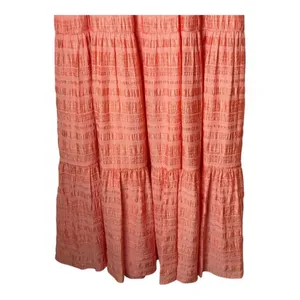 Gal Meets Glam Dress Women 6 Peach Coral Sleeveless Fiona‎ Tiered Maxi Boho thumbnail 7