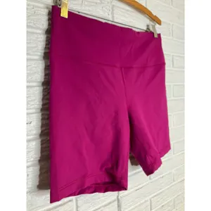 Lululemon wunder train high rise shorts magenta women's‎ size 14 athletic casual thumbnail 4