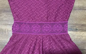 ♒️ Love, Fire Flared Burgundy Dress w/ Cup Sleeves thumbnail 7