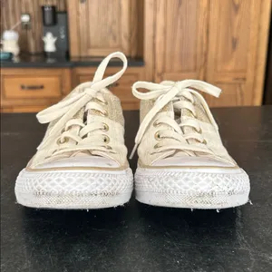 Converse Chuck‎ Taylor All Stars Madison low top sneaker gold cream women’s 8 thumbnail 3