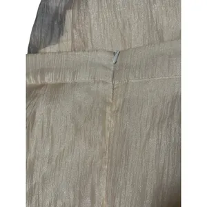 Women’s XXL Ivory Sheer Wide Leg Pants High Rise Pull On Beach Cover Up Linen thumbnail 5