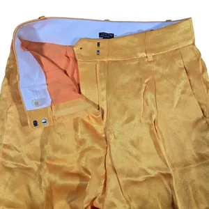 J. Crew Straight-Leg Essential Pant Luster Crepe Warm Sunflower BT428 Yellow 2‎ thumbnail 5