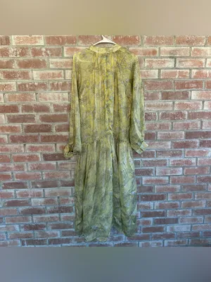 Zara Maxi Dress Women’s Small Metallic Floral Ethereal Boho Prairie Cottagecore thumbnail 9