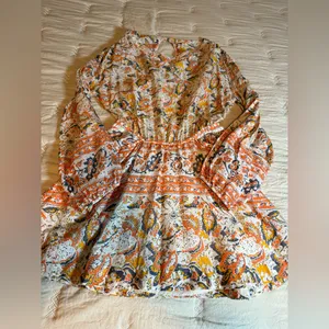 Free People Multicolor Boho Dress size S thumbnail 8