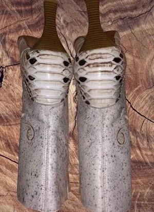 Cream Color Ankle Boots thumbnail 3