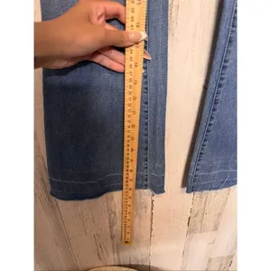 Refuge Women’s Medium Wash Flare Jeans Raw Hem – Size M thumbnail 8