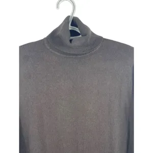 Gap Brown Pullover Soft Turtleneck Sweater Bishop Sleeve Cashmere Blend S thumbnail 3