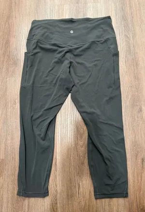Lululemon align High-Rise Crop 23" Leggings Dark Forest Green 14‎ thumbnail 1
