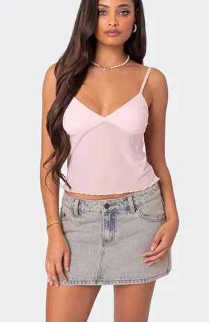 Pink Edikted Top Going Out thumbnail 4