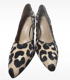 Michael Shannon Mob Wife Vibes Leopard Print Calf Hair Pumps Heels Size 8 Indie Sleek thumbnail 2