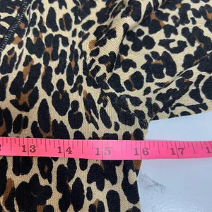 Tory Burch merino wool leopard print v-neck sweater Sz S‎ thumbnail 5
