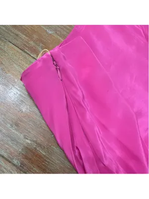 FARM RIO Dark Pink Marrocaine Ruffle High-Low Skirt NWT Flaws Size XXS thumbnail 12