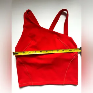 Lululemon Women's Everlux Asymmetrical Tennis Tank Top red Sz‎ 0 thumbnail 7