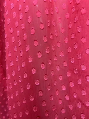 Worthington Shirt Womens XL Pink Flutter Sleeve Swiss Dot Square Neck Blouse thumbnail 4