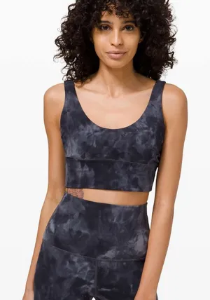 Lululemon Align Reversible Bra Diamond Dye Grey Size 4 thumbnail 1